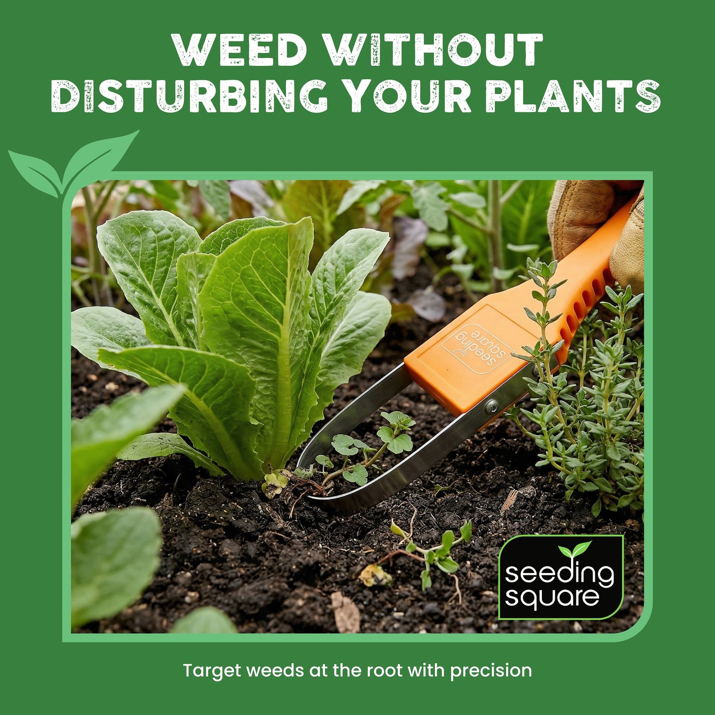 Sneaky Weeder - Handheld Gardening Weeder for precision weeding Vegetable Gardens and Flower Beds